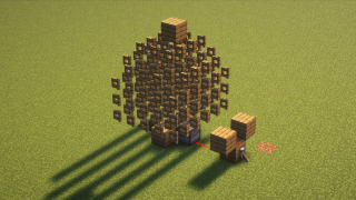 Minecraft Extremely Simple Tree Farm Schematic (litematic)